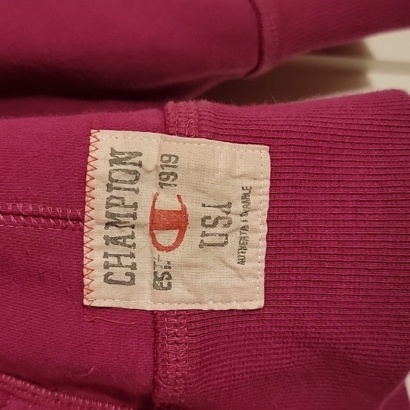 Rasberry Champion Sweatshirt sz lg - Picture 2 of 5
